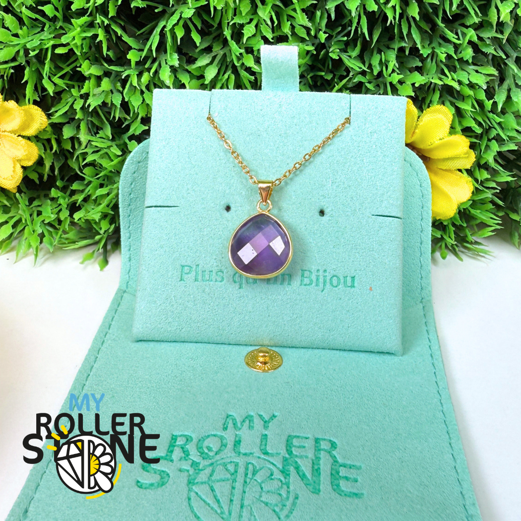 Pendentif Améthyste Doré 