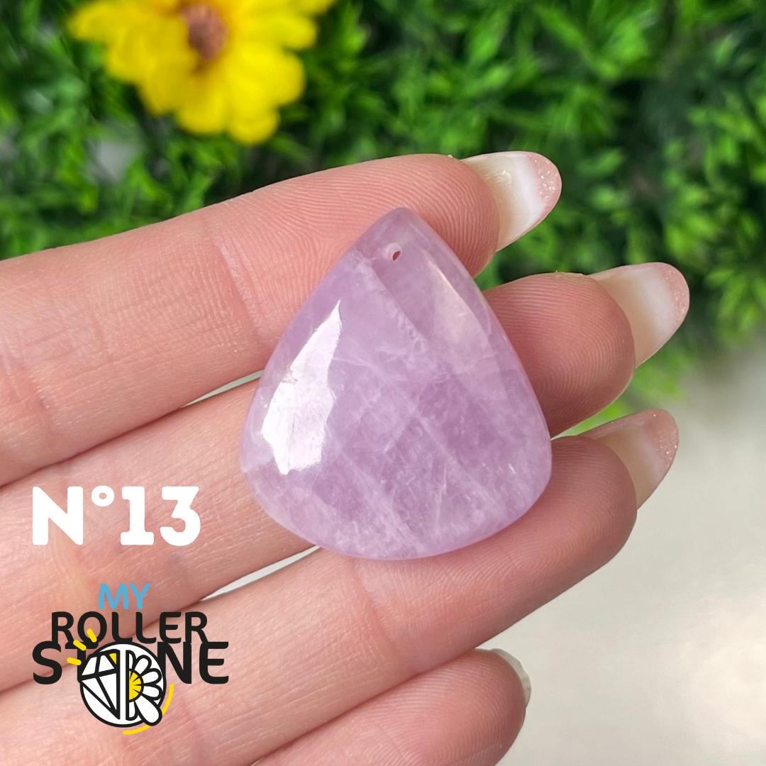 Pendentif Kunzite 5A percé