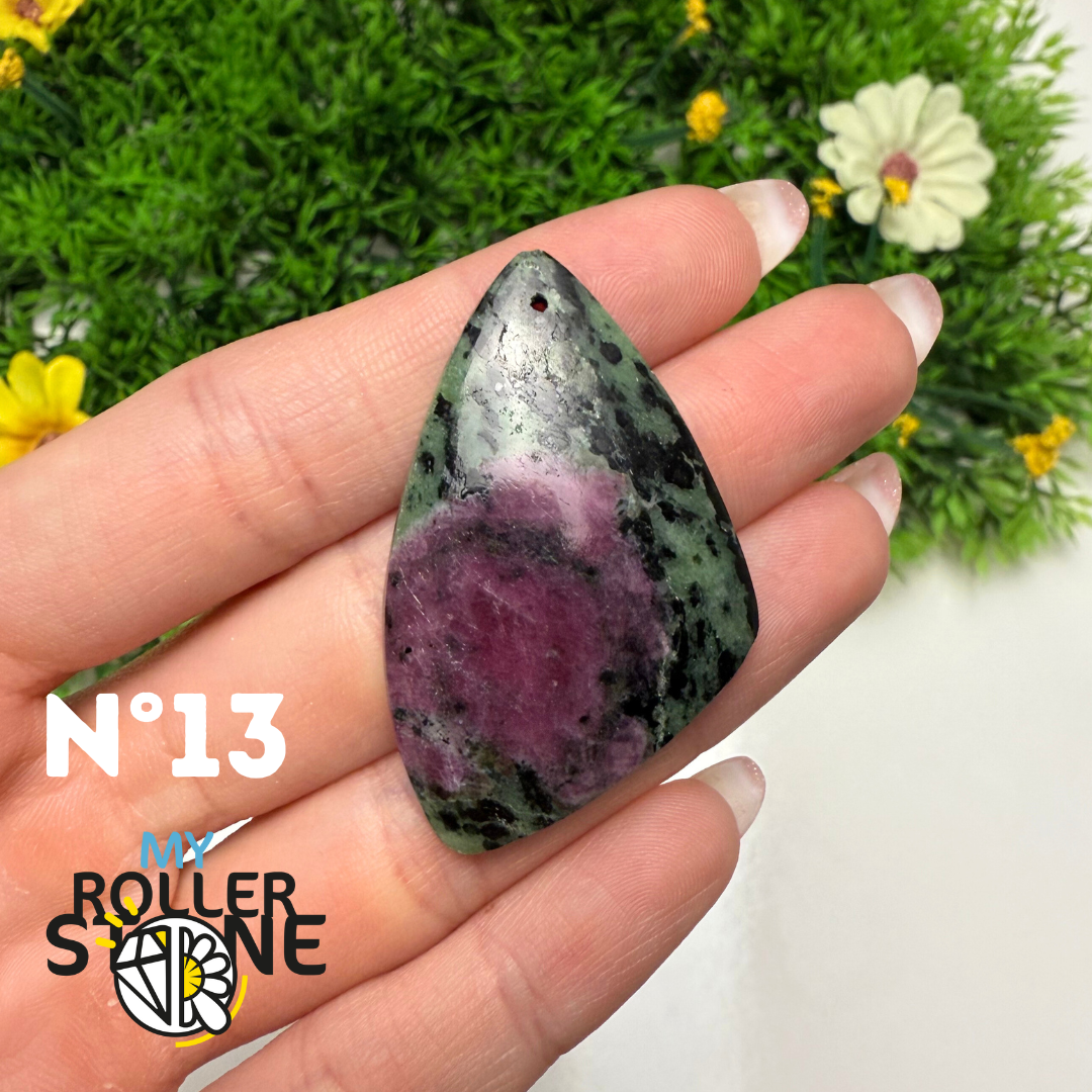 Pendentif Ruby Zoïsite 5A percé