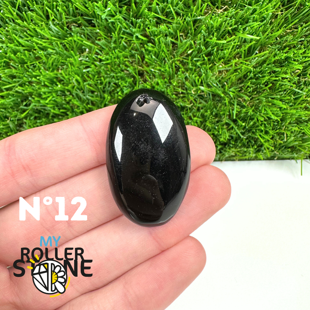 Pendentif Percé Tourmaline Noire