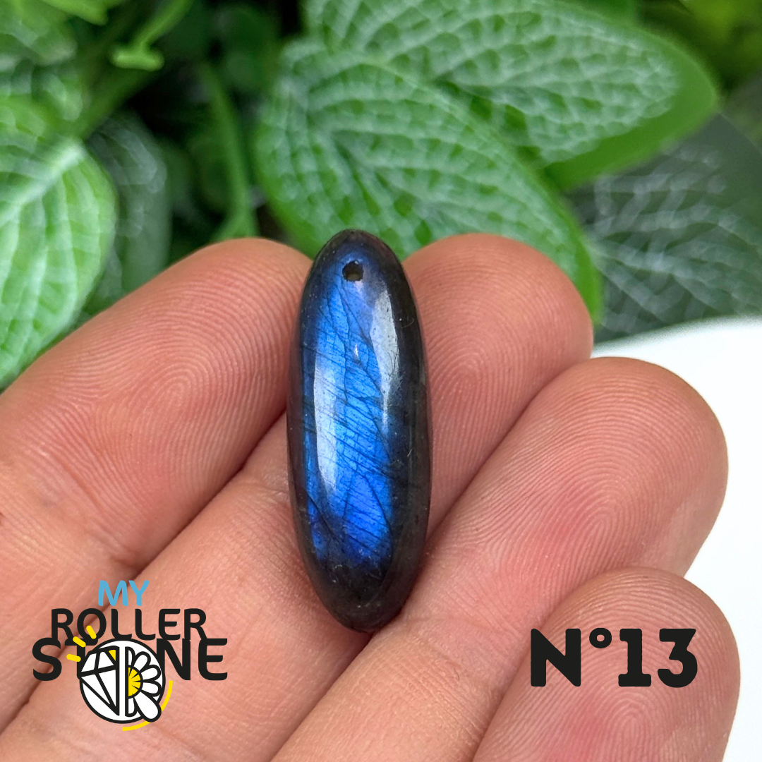 Pendentif Labradorite Blue fire percé 7A