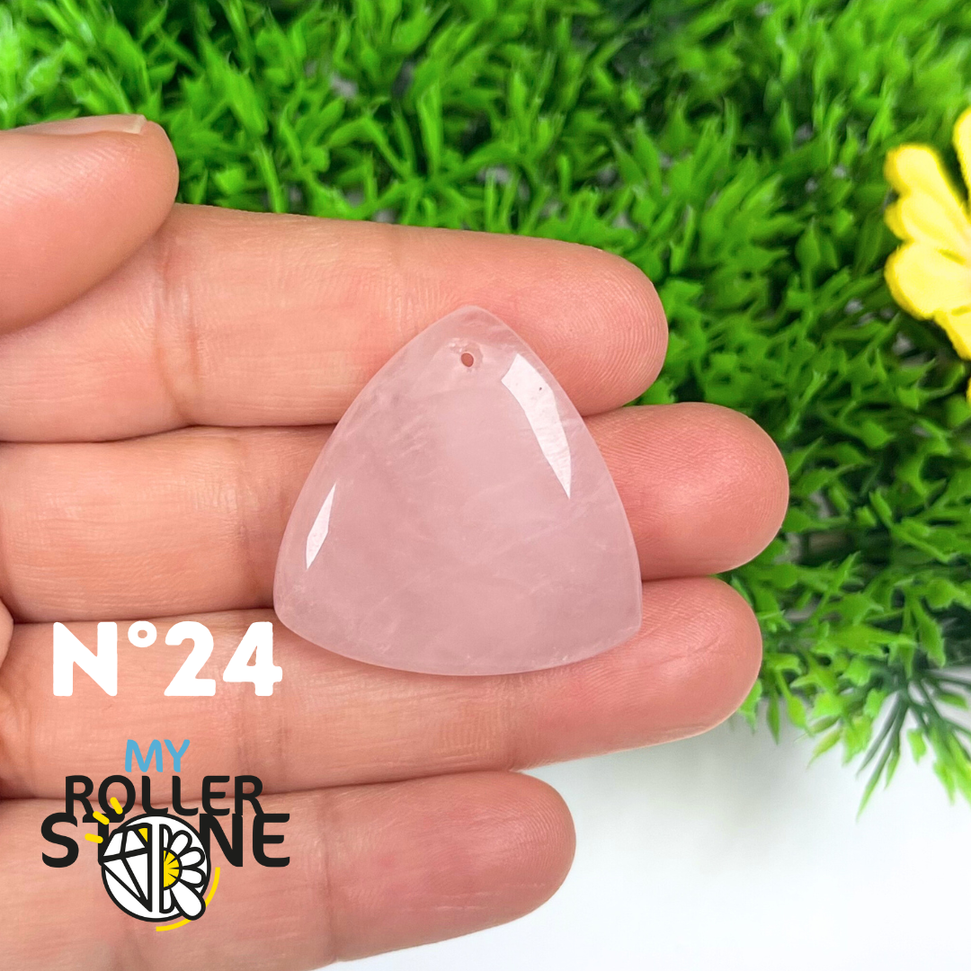 Pendentif Quartz rose percé