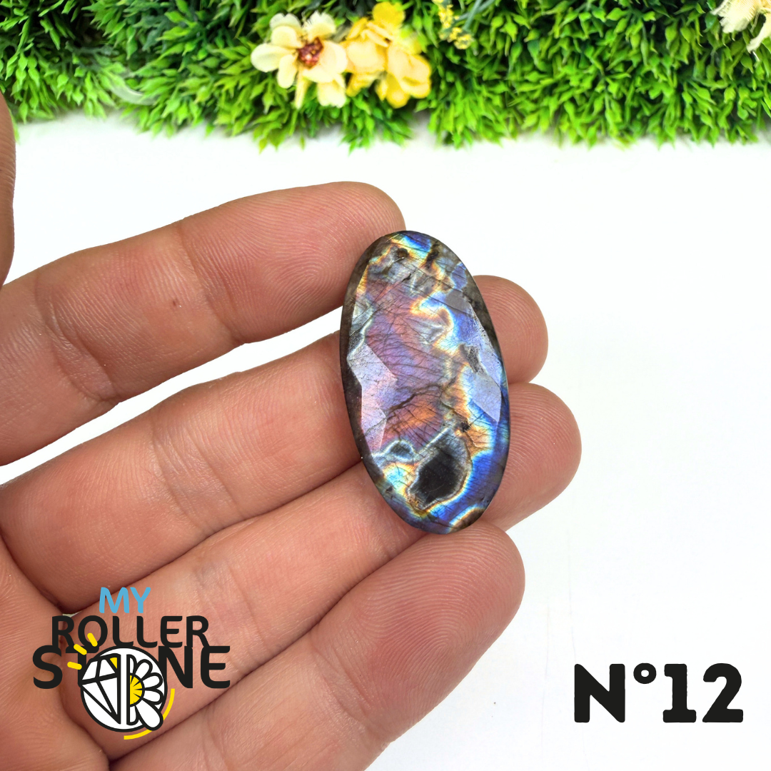 Pendentif Percé Spectrolite Violette