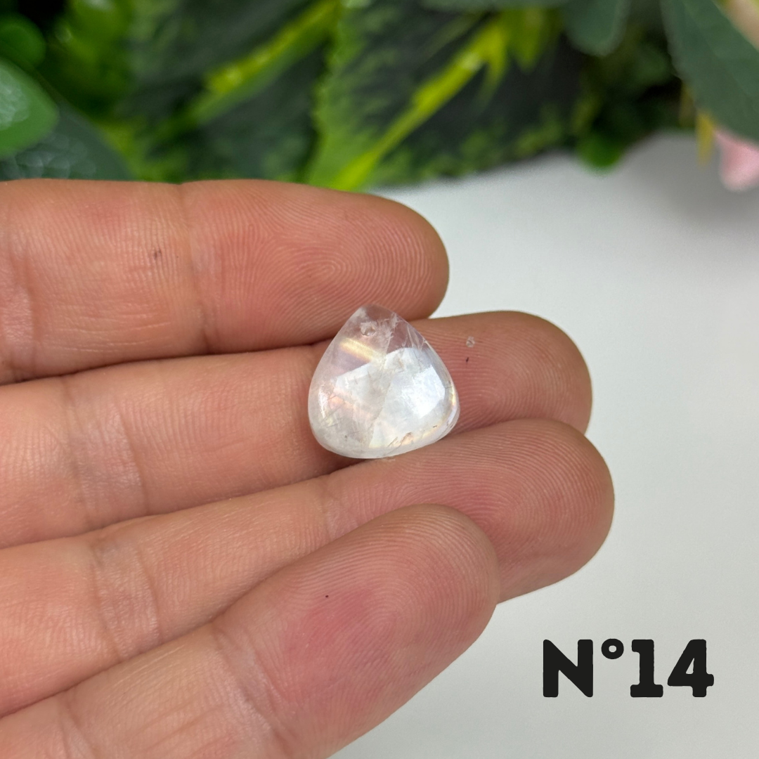 Petits Pendentifs Pierre de lune Forme Libre 5A