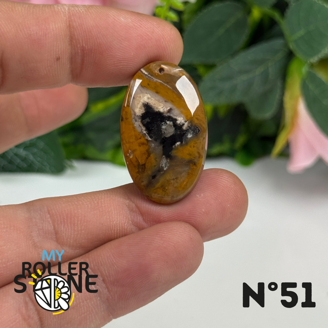 Pendentif Agate Racine de Palmier