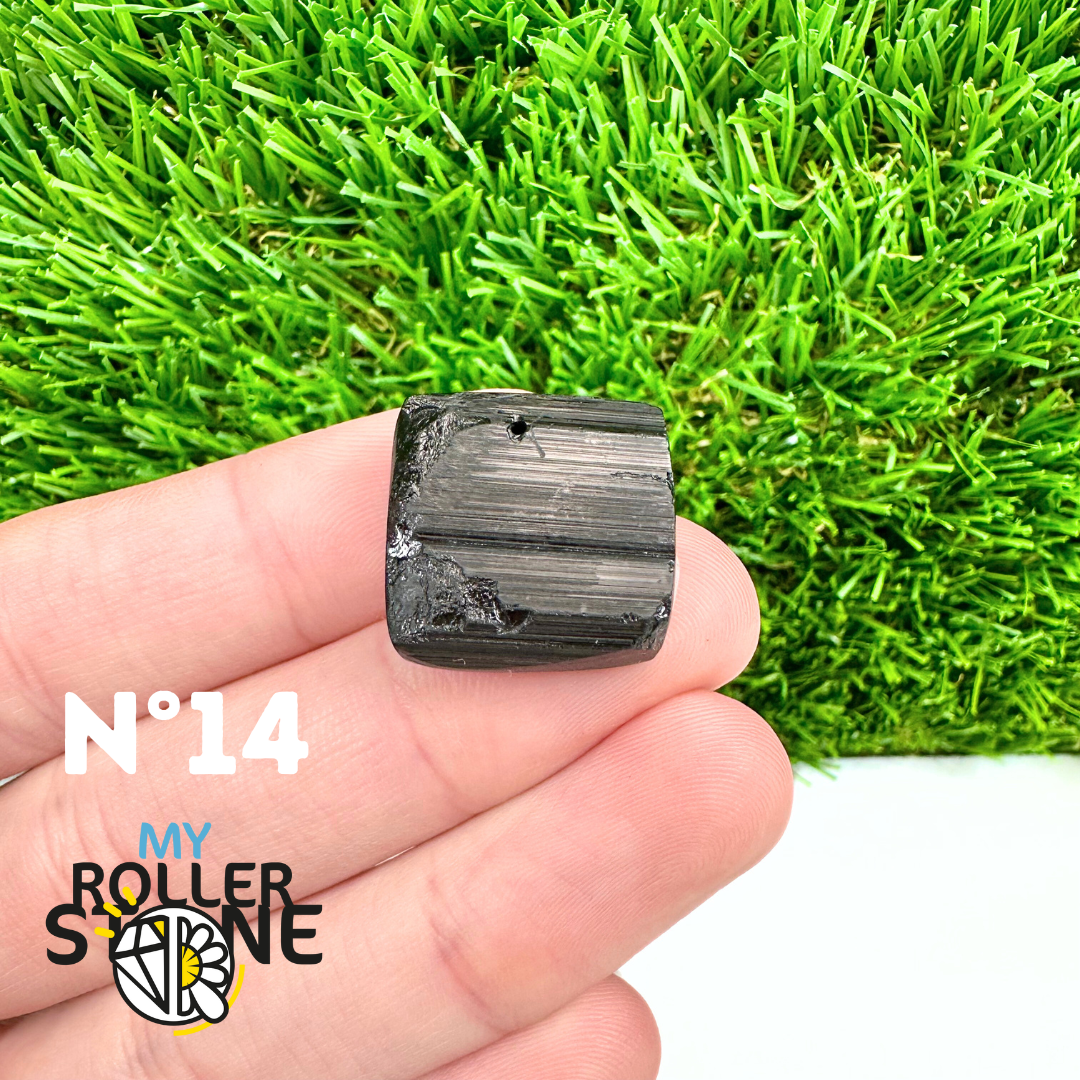 Pendentif Perce Tourmaline Noire 5A