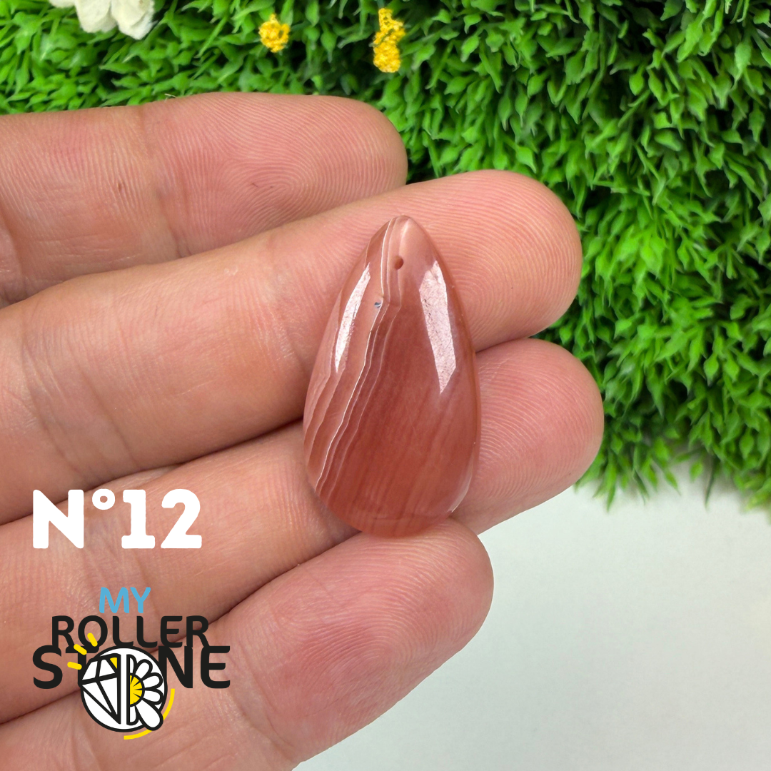 Pendentif percé Rhodochrosite Qualité gemme
