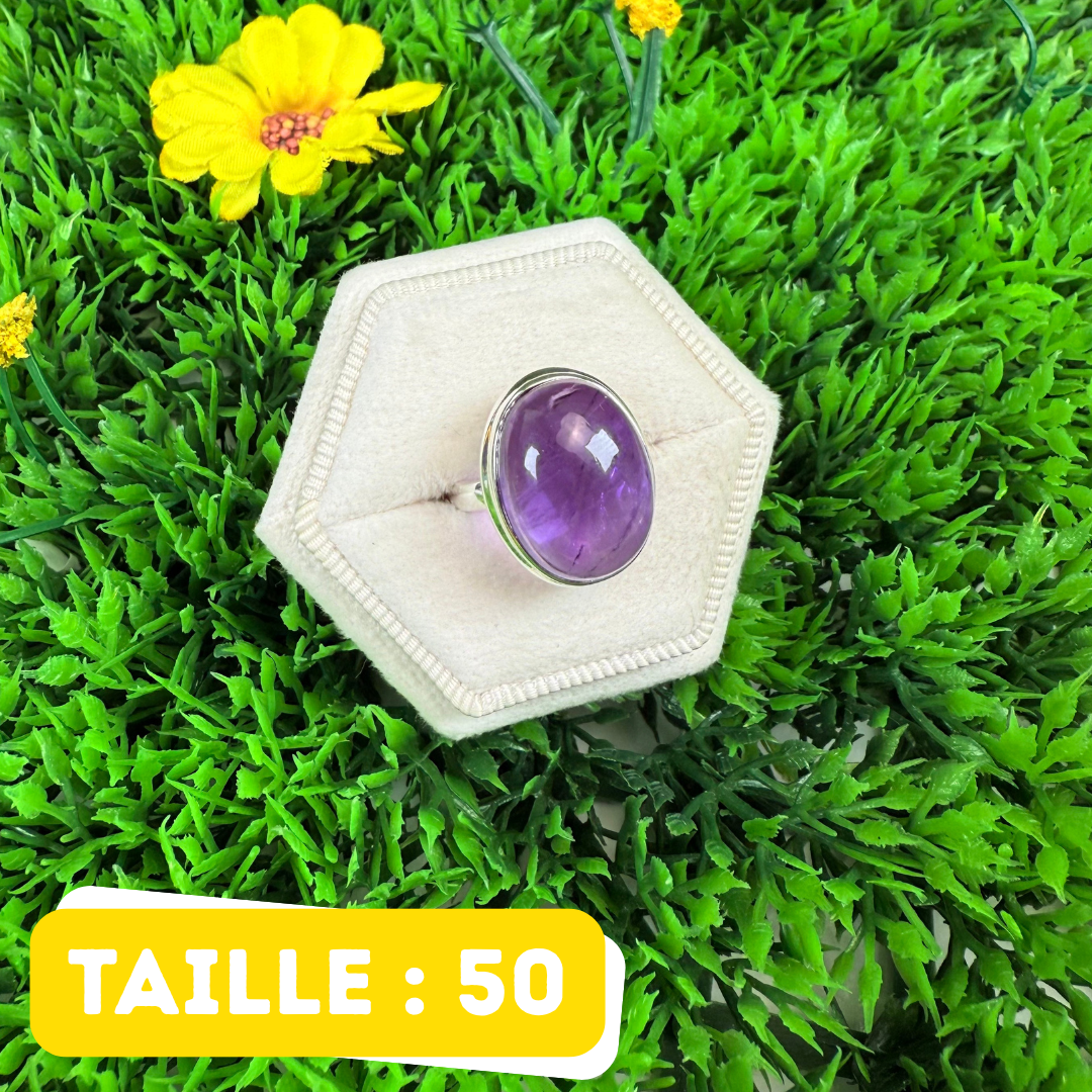Bague Argent 925 Améthyste #213