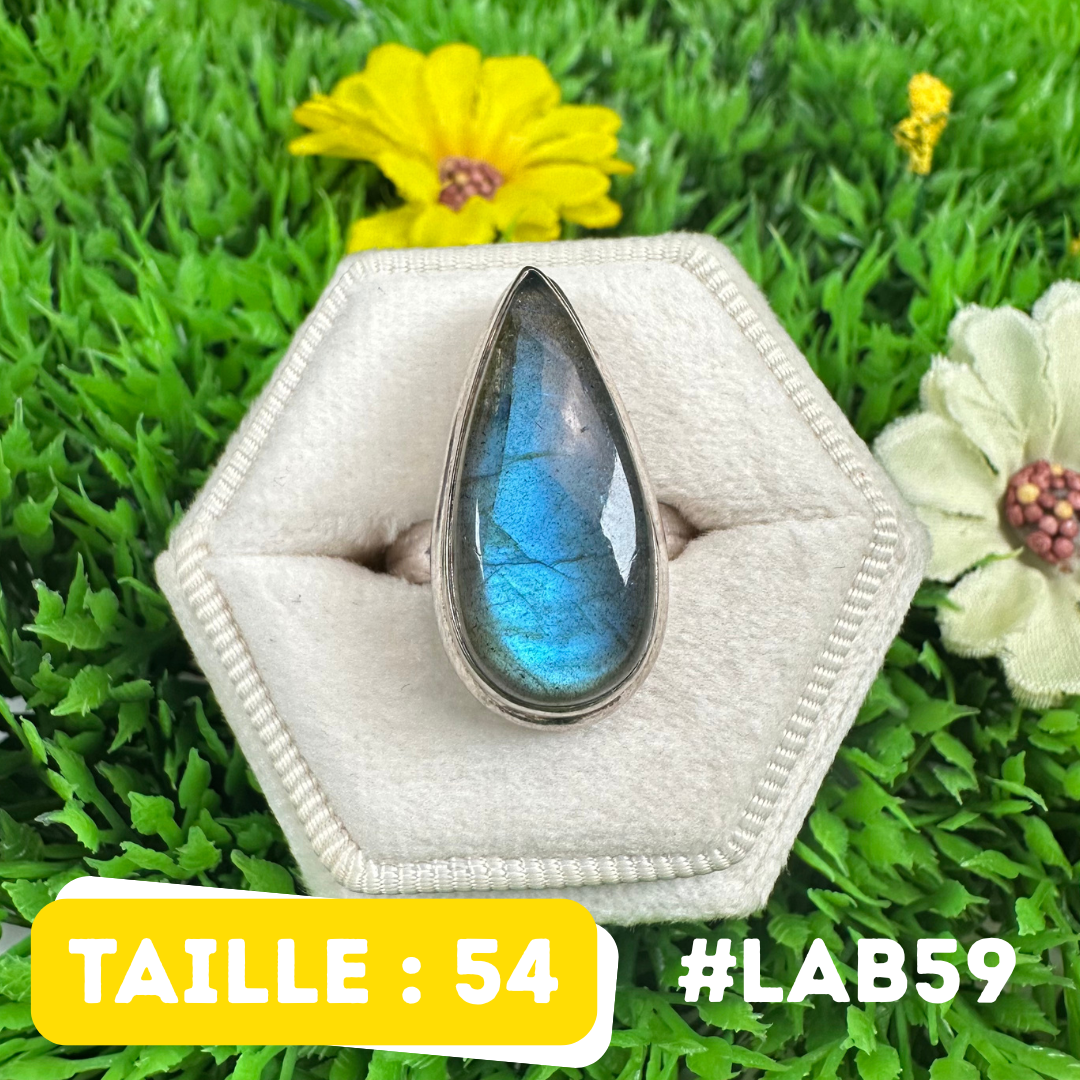 Bague Labradorite Bluefire #LAB59
