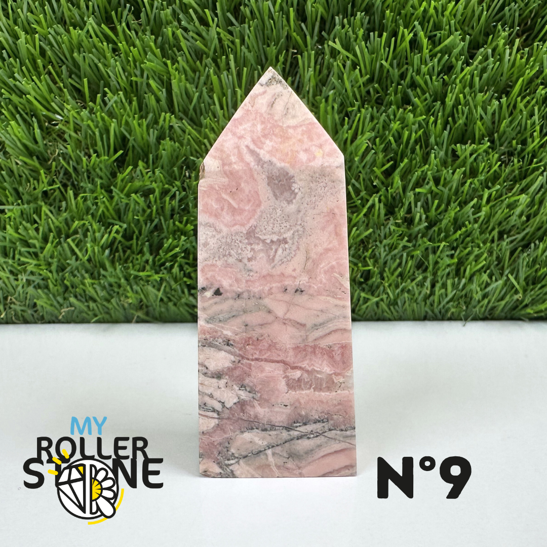 Pointes Pierre Rectangulaire Rhodochrosite