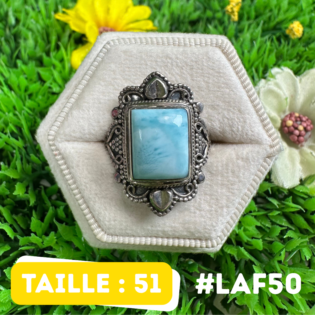 Bague Argent 925 Larimar #LAF50