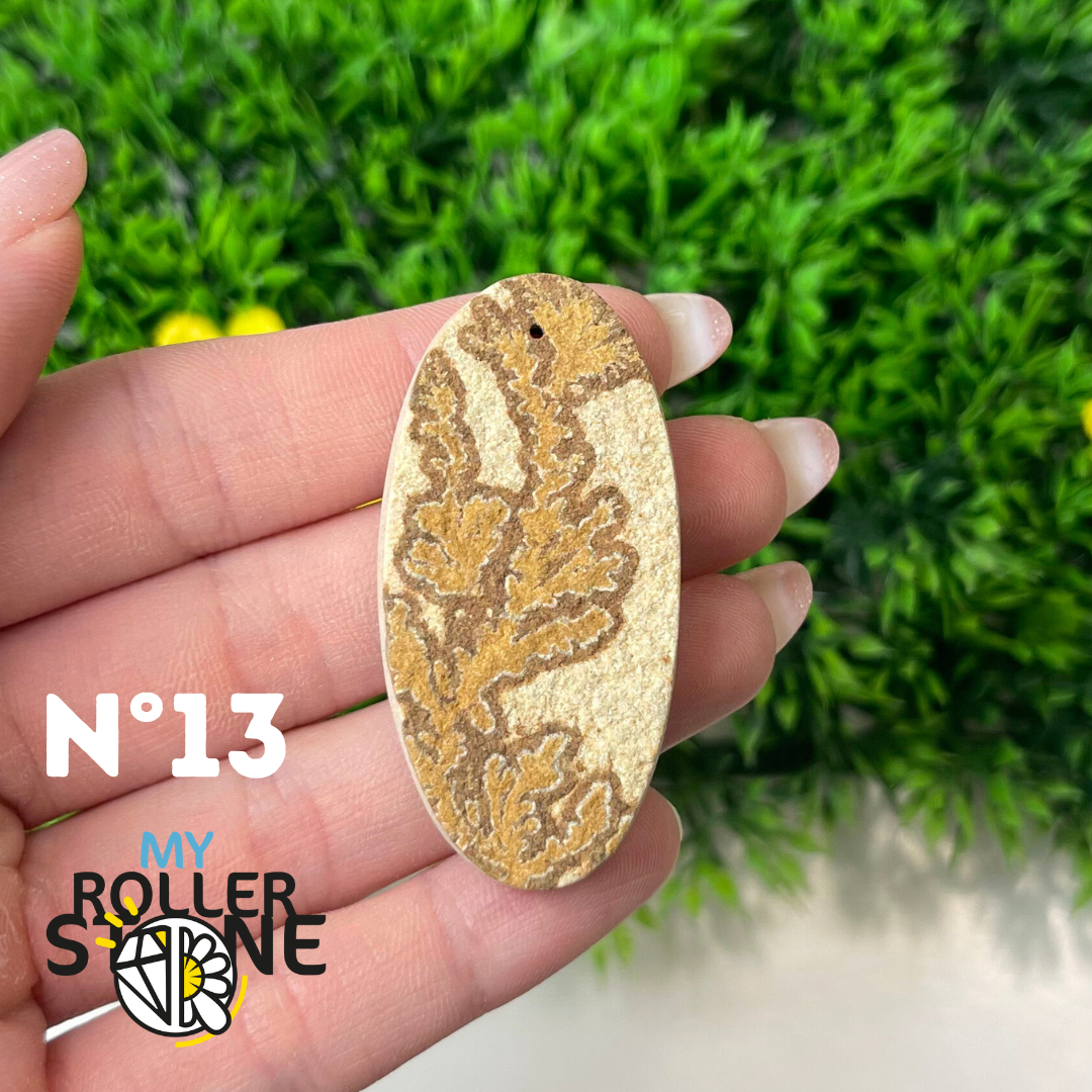 Pendentif Fossil dentritique 5A percé