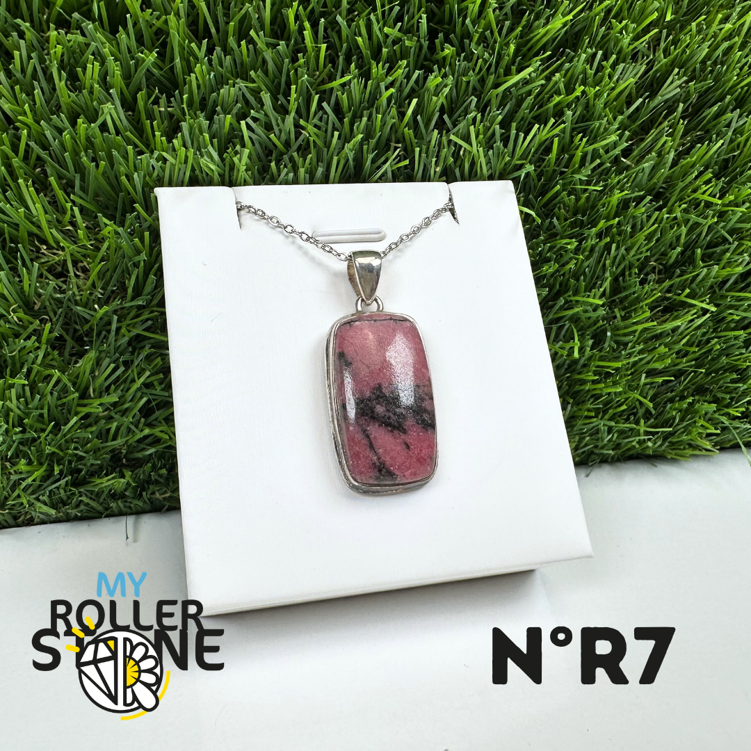 Pendentif Argent Rhodonite Australienne #7