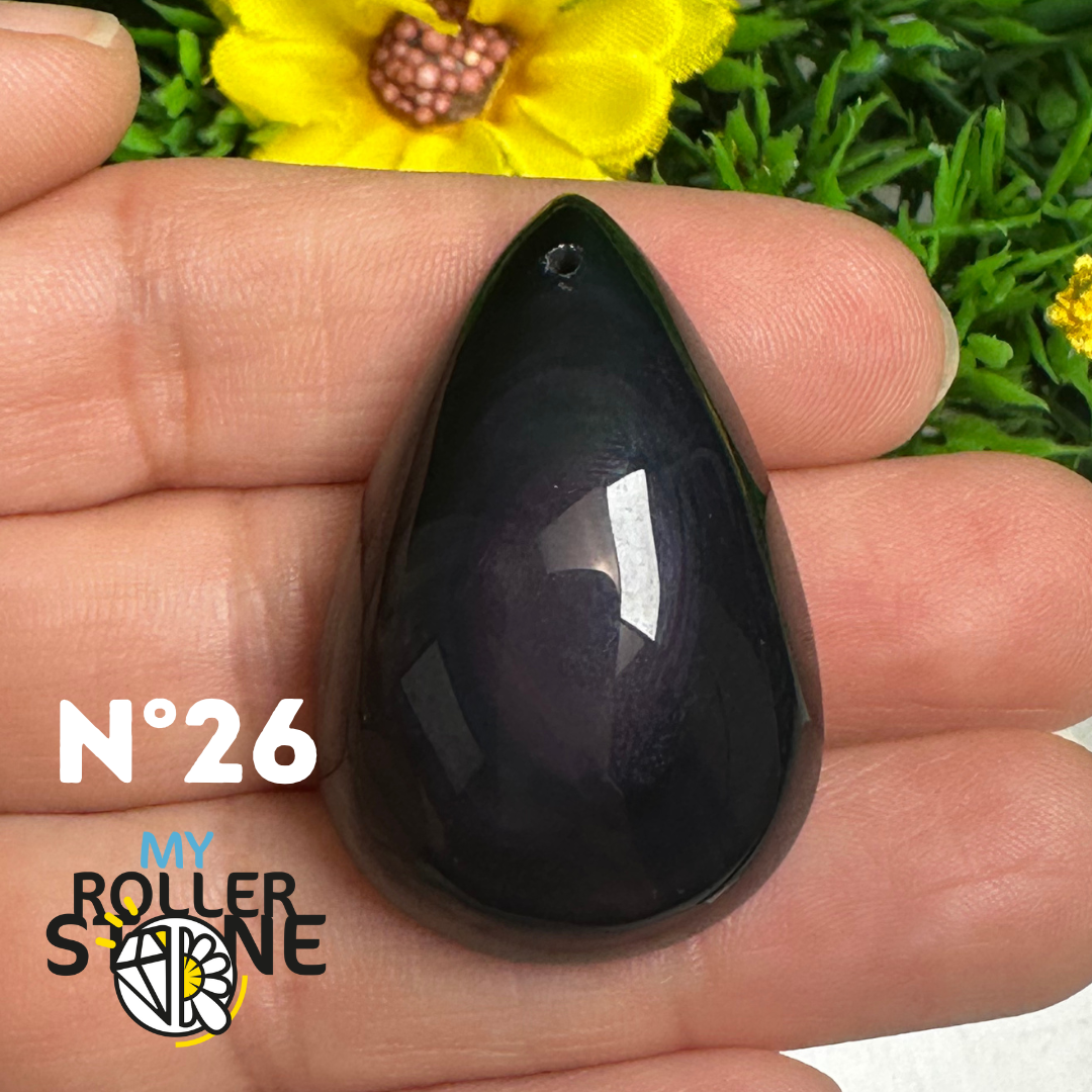 Pendentif Obsidienne Arc-en-Ciel 5A (Oeil céleste)