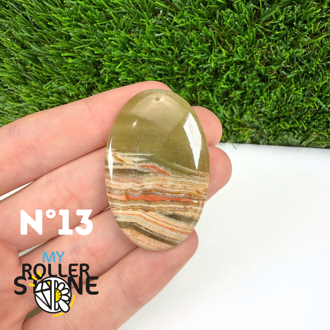 Pendentif Calcite Verte 5A Percé