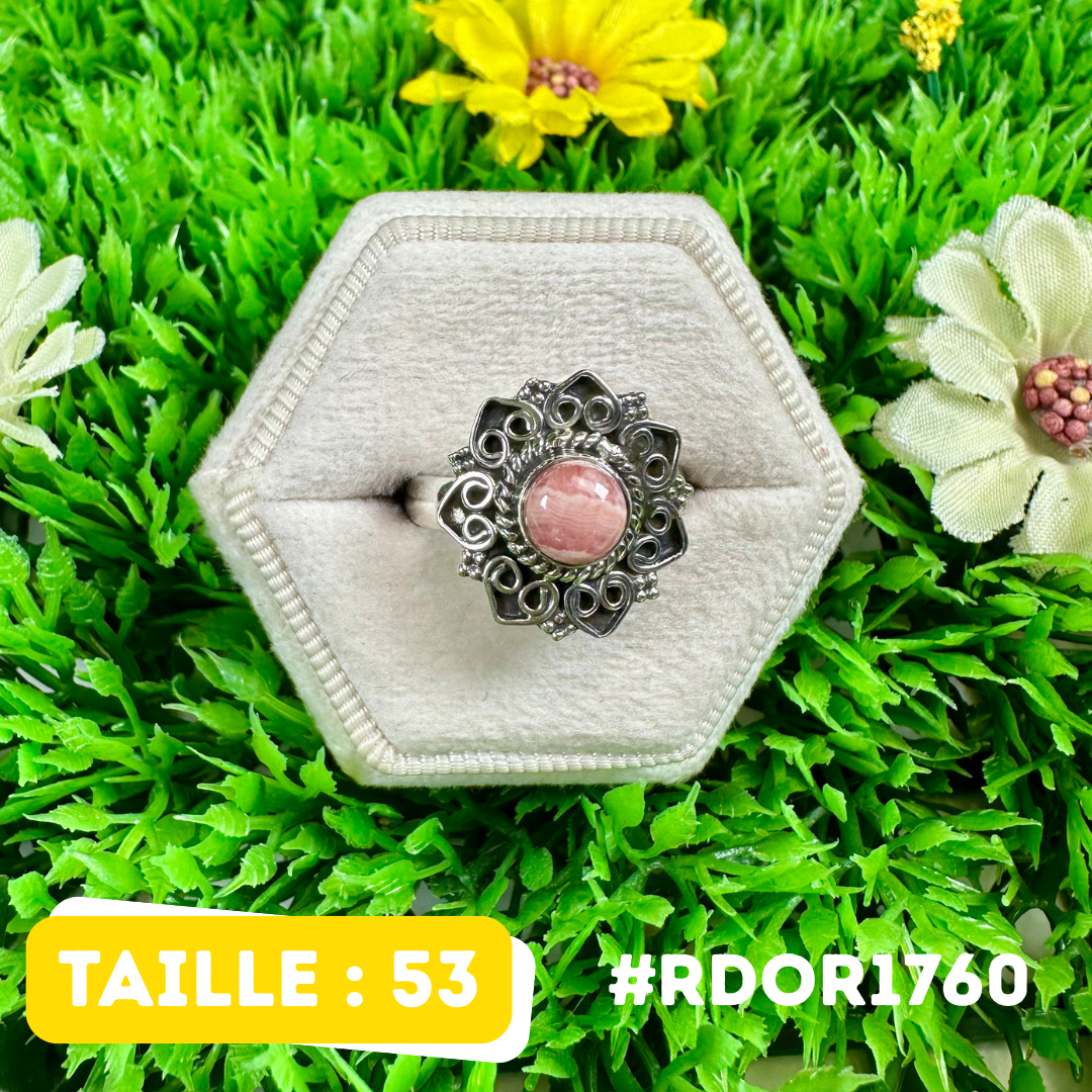 Bague Rhodochrosite Argent 925 #RDOR1760