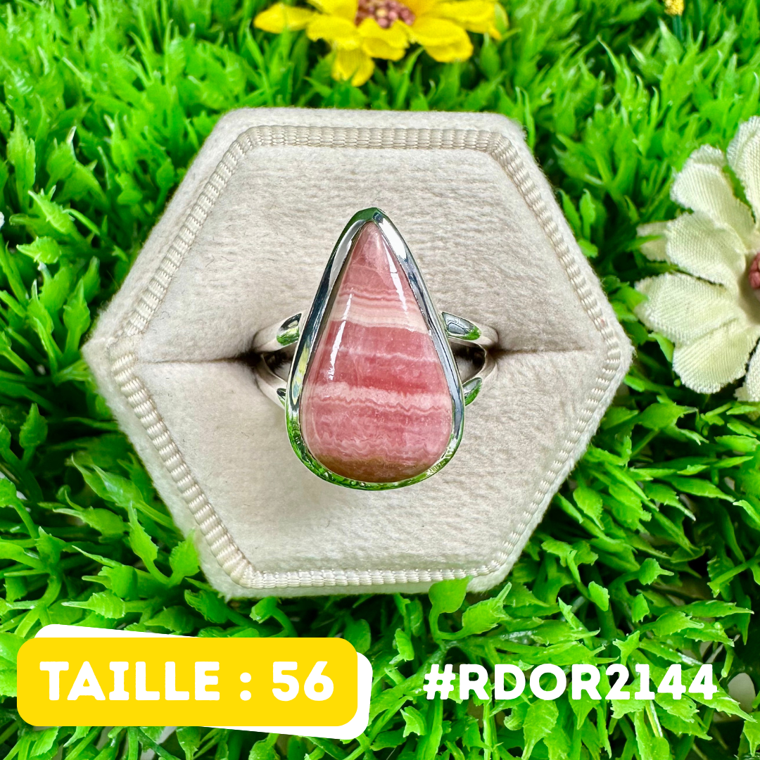 Bague Rhodochrosite Argent 925 #RDOR2144