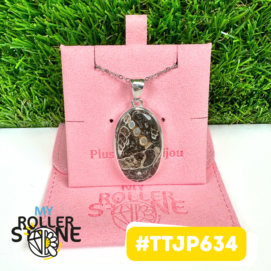 Pendentifs en Jaspe Turritella Argent925 #TTJP634