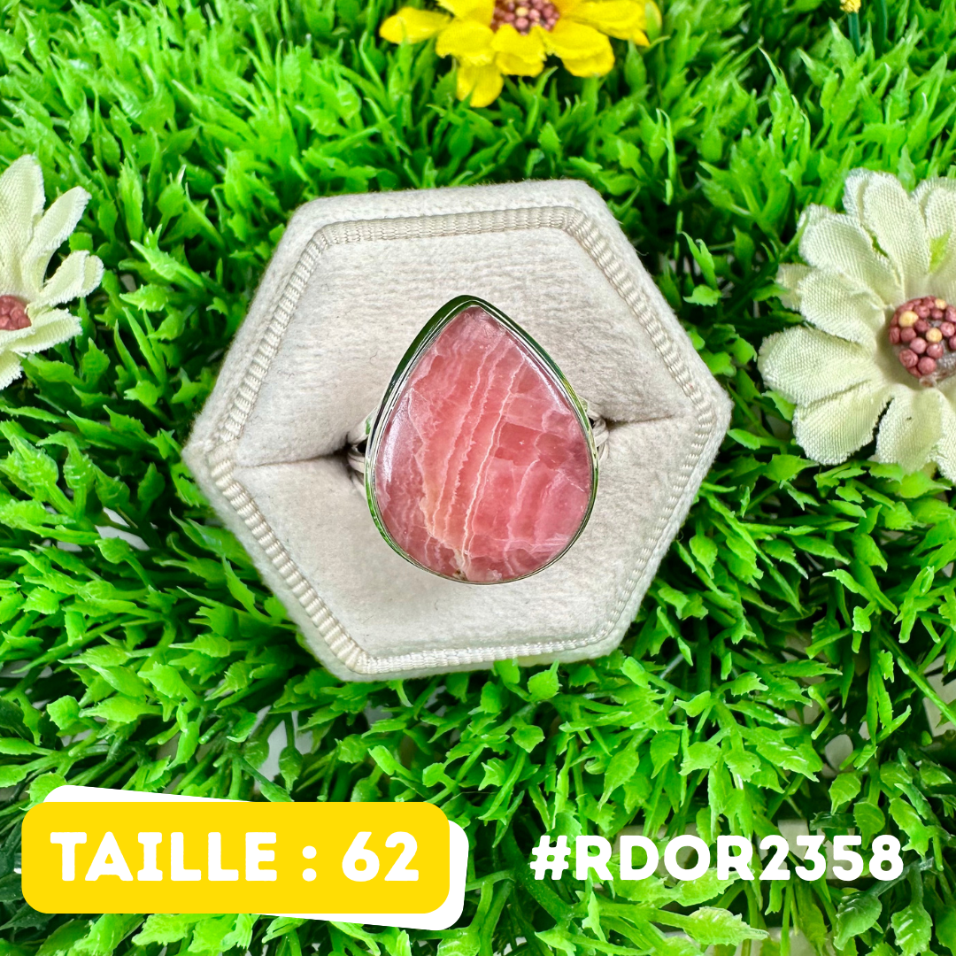 Bague Rhodochrosite Argent 925 #RDOR2358