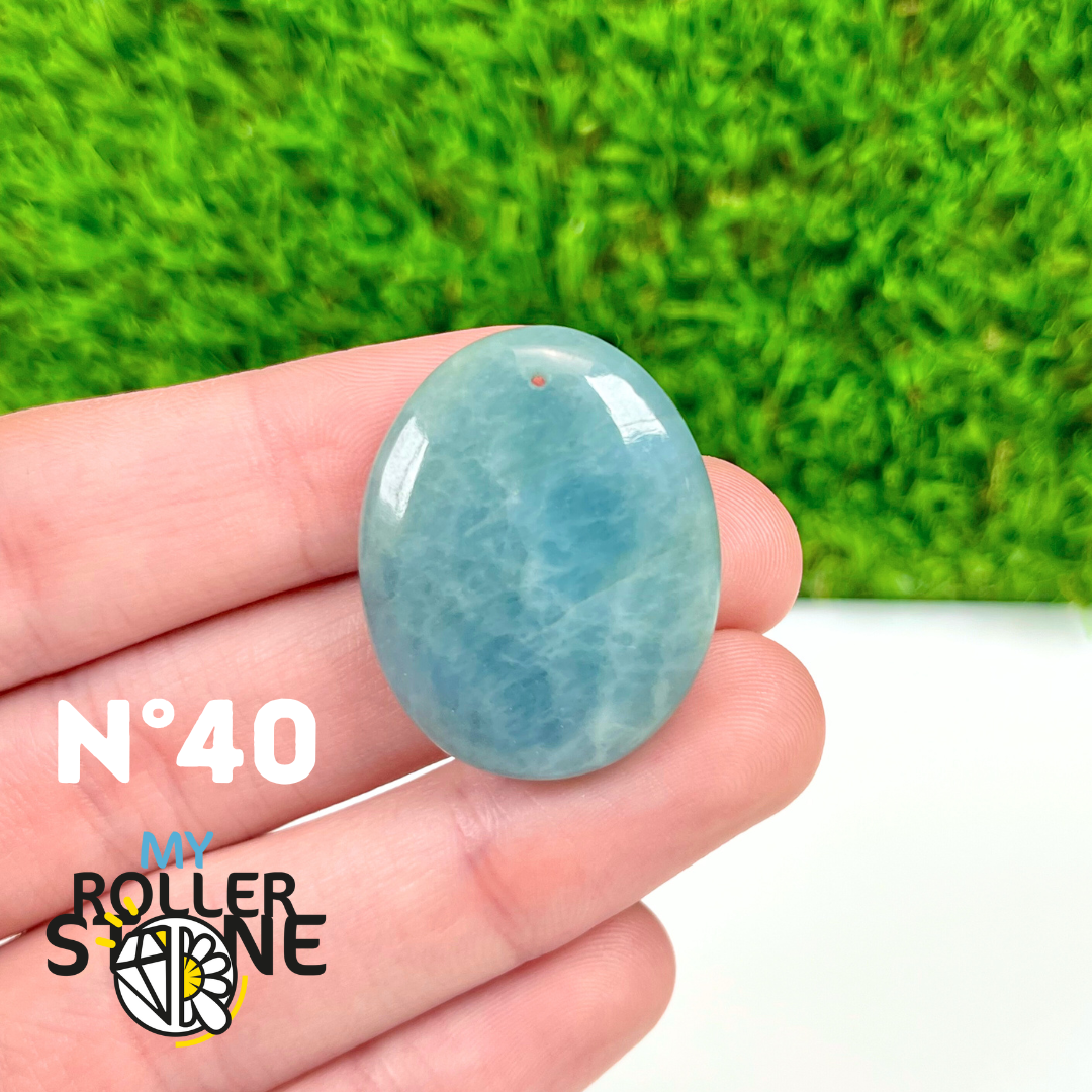 Pendentif Percé Aigue marine 5A