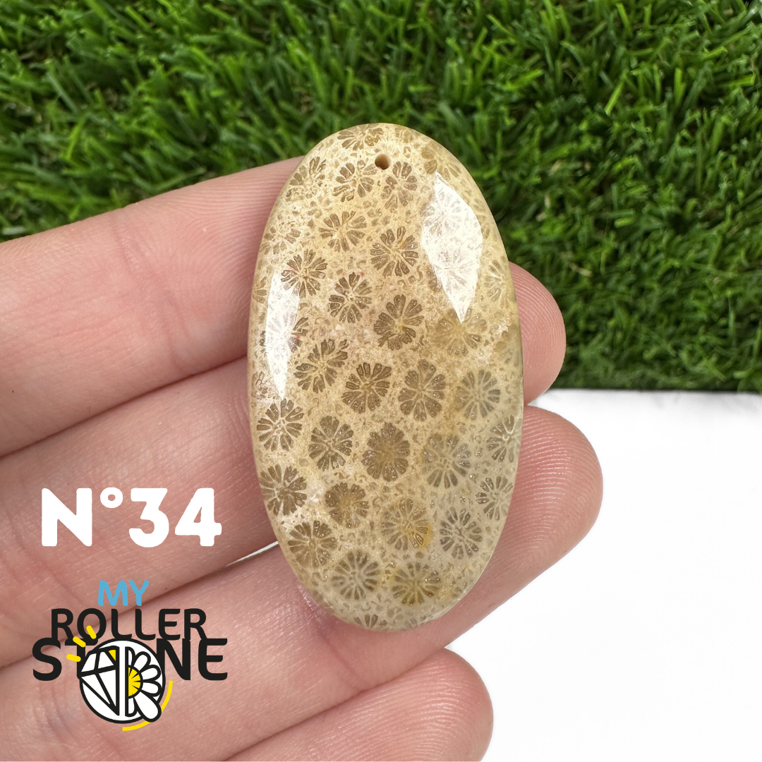 Pendentif Chrysanthème Forme Libre 5A