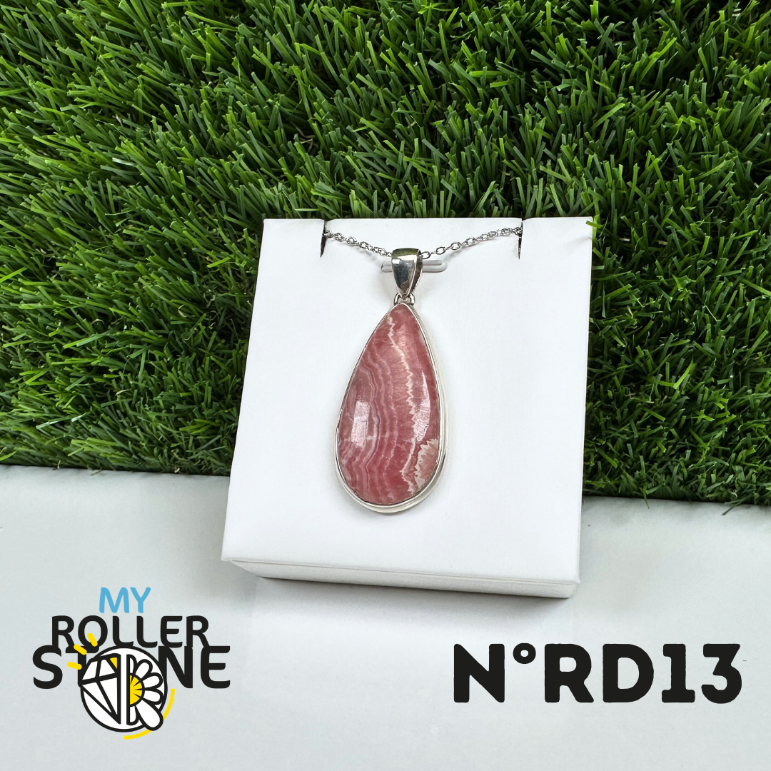 Pendentif Argent Rhodochrosite #13