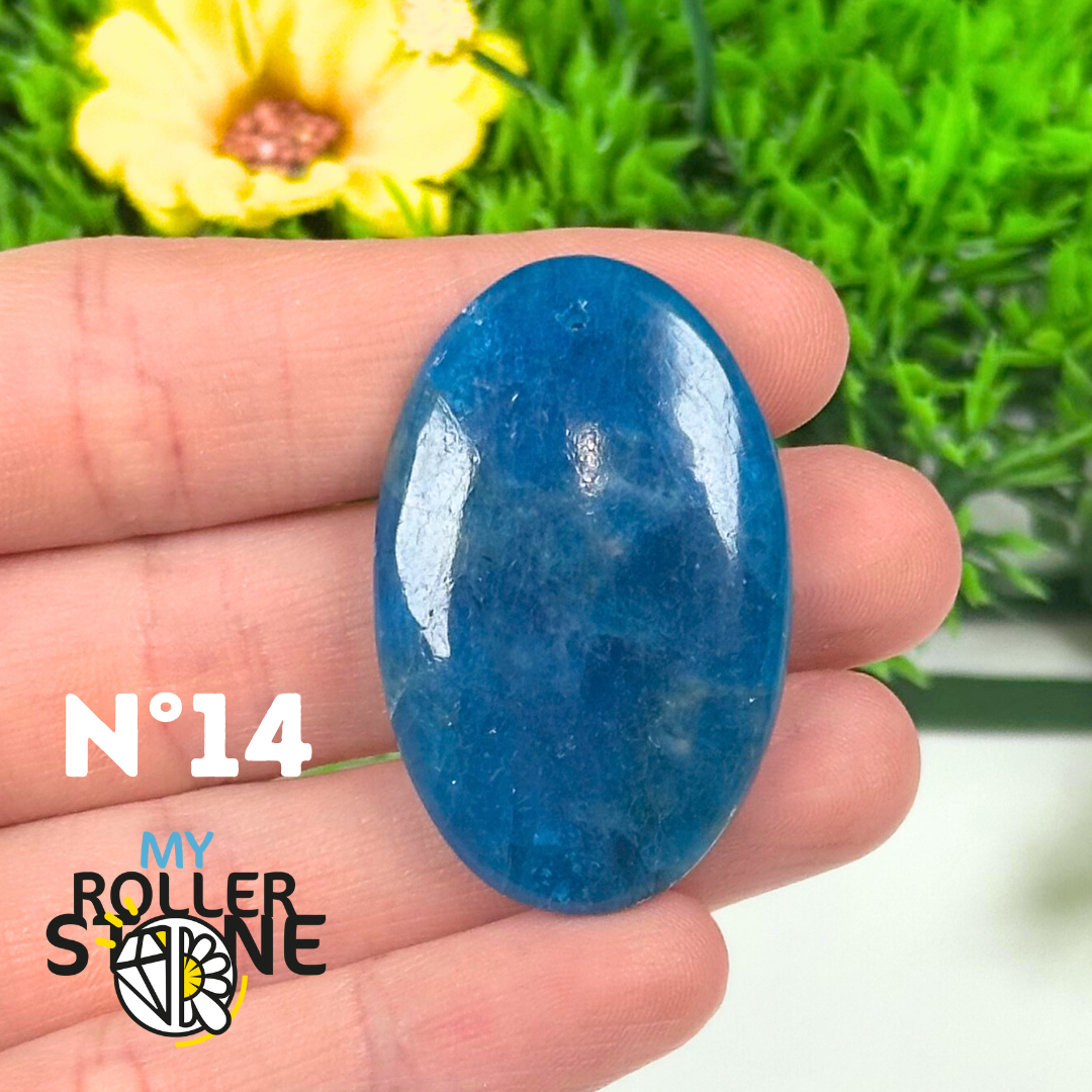 Pendentif Apatite bleue 5A