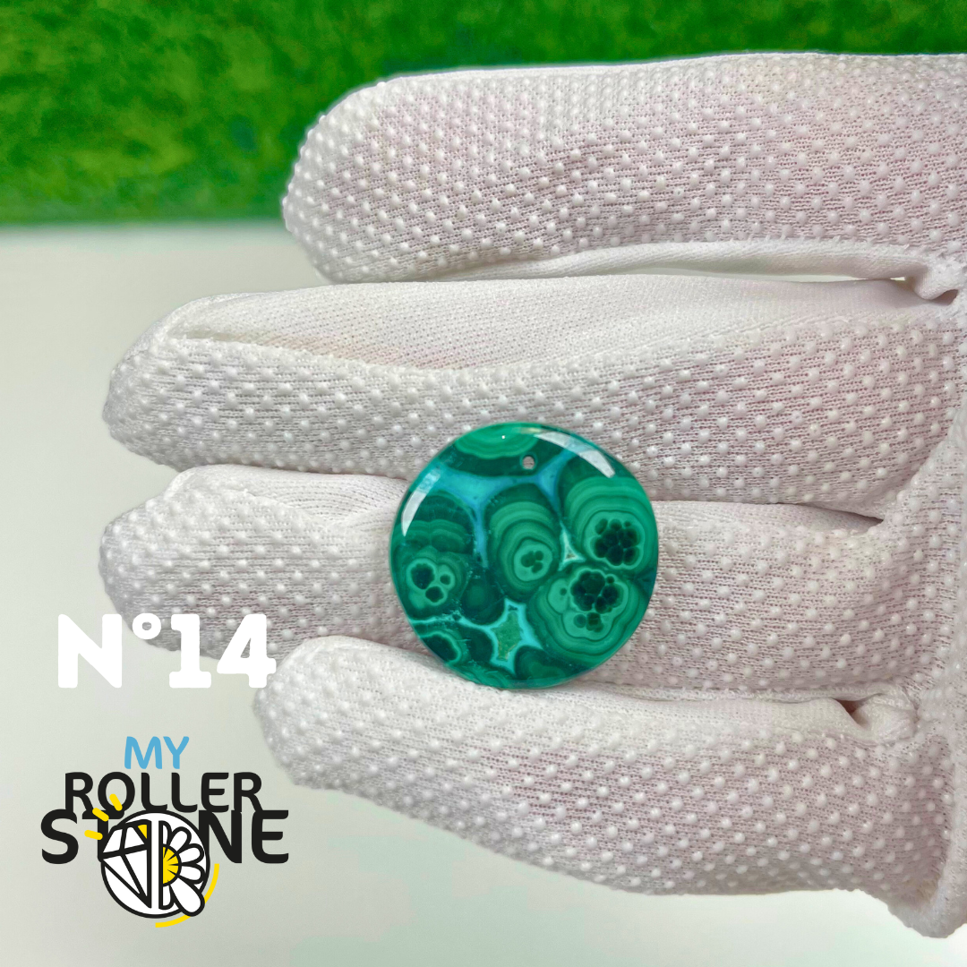 Pendentif Malachite 5A percé