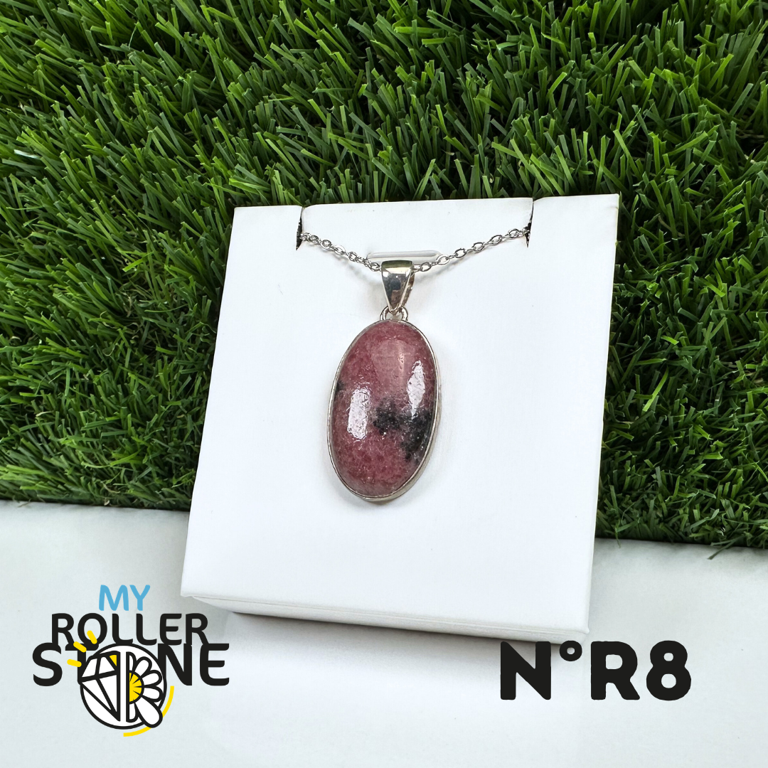 Pendentif Argent Rhodonite Australienne #8