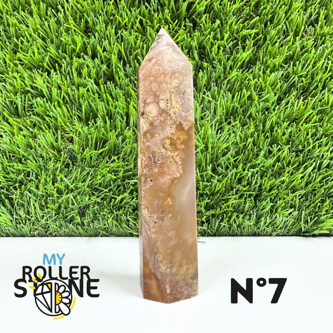 Pointes Pierre Agate Fleur