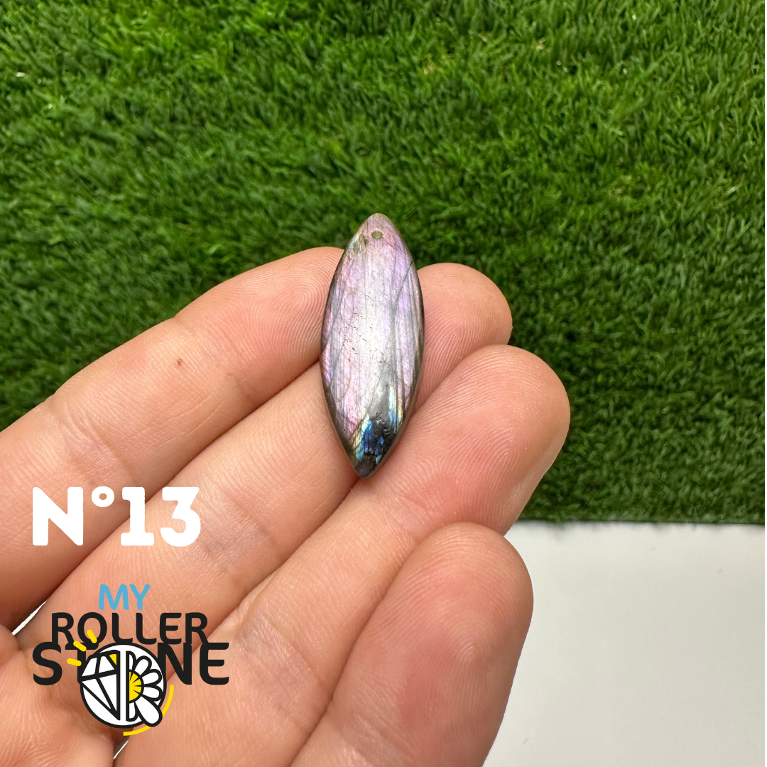 Pendentifs Labradorite Violette forme Libre 5A