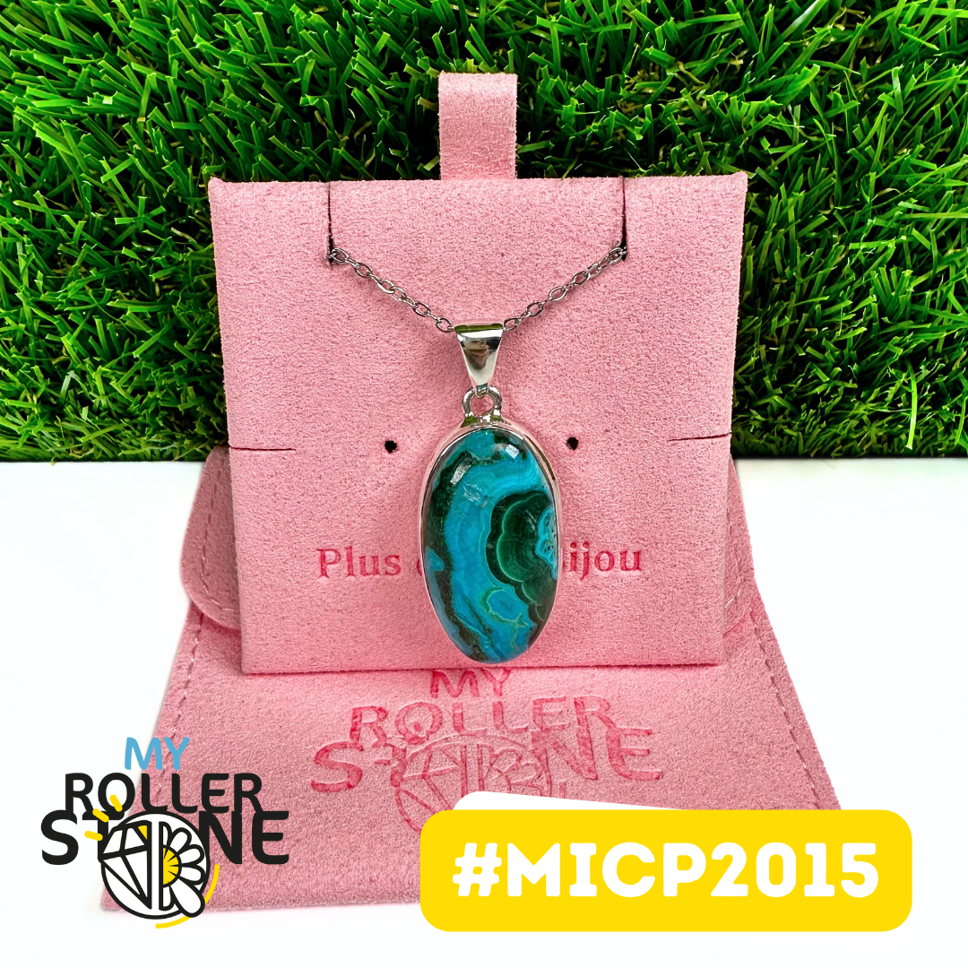 Pendentif Malachite Chrysocolle Argent 925 (MICP2015)