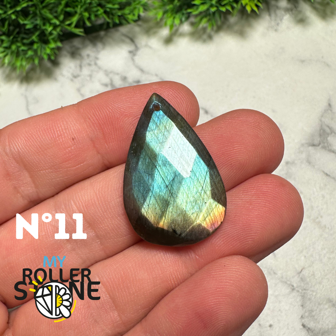 Pendentifs Labradorite forme Libre Facettée