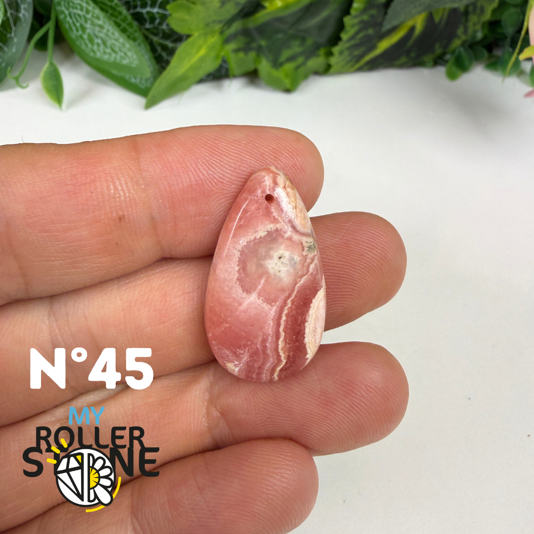 Pendentif Percé Rhodochrosite