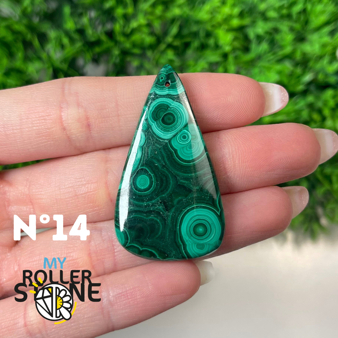 Pendentif Malachite 5A percé