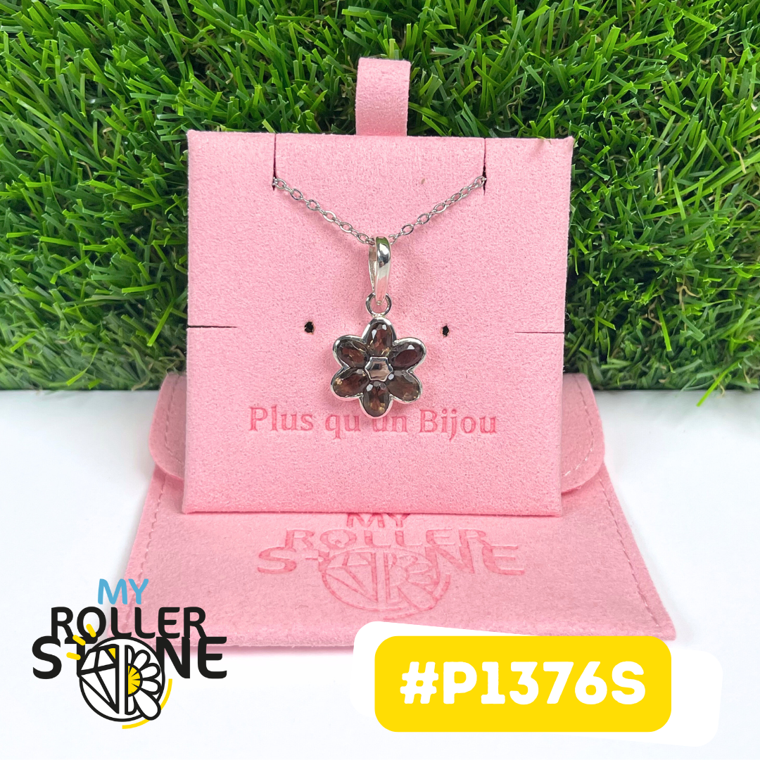 Pendentif Argent 925 Quartz fumé #P1376S