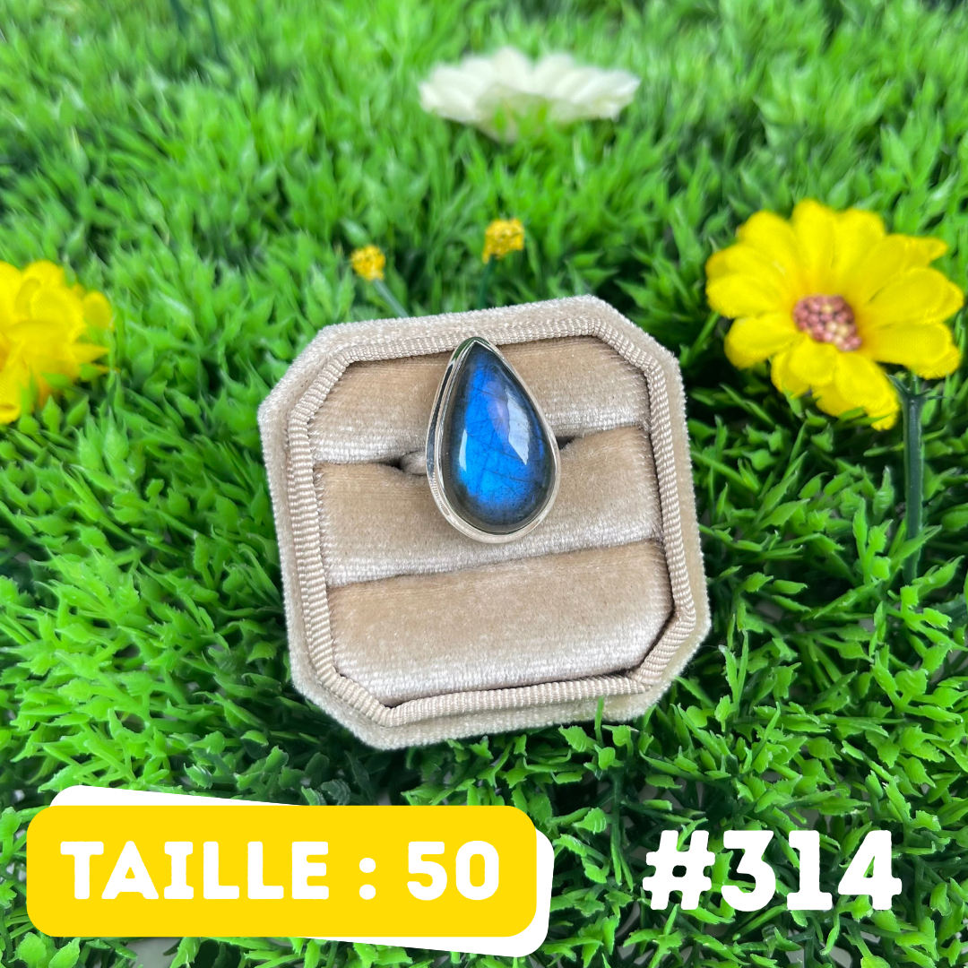 Bague Labradorite Bluefire #314