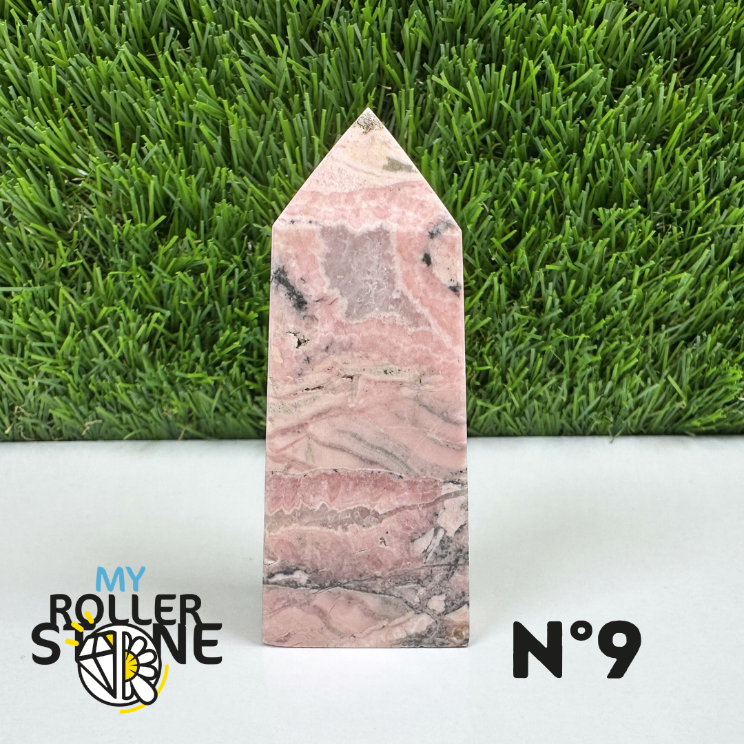 Pointes Pierre Rectangulaire Rhodochrosite