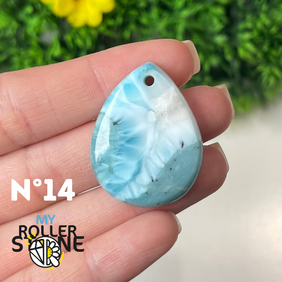 Pendentif Larimar 5A percé