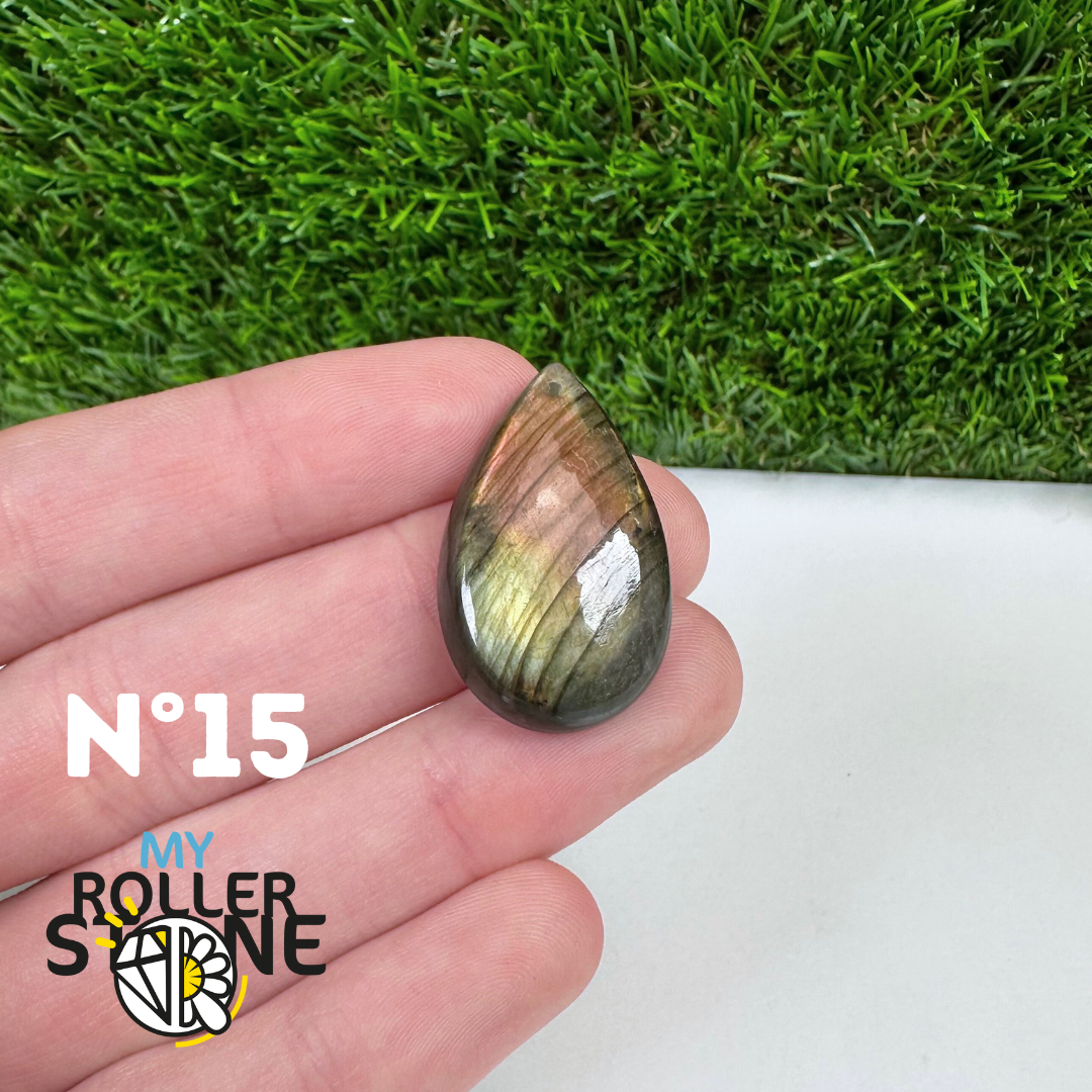 Pendentif Percé Labradorite Multi Fire 5A