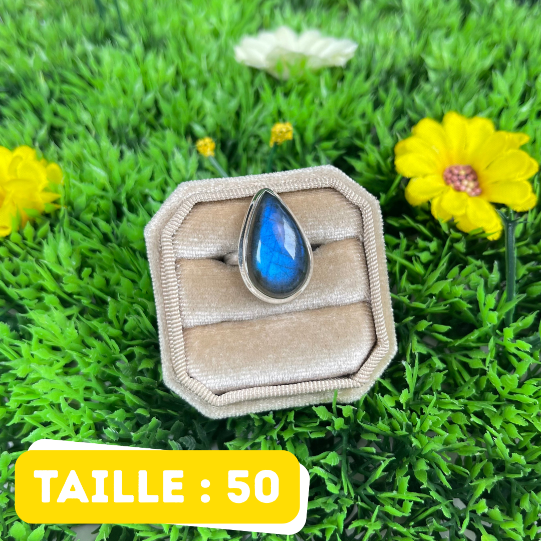Bague Labradorite Bluefire #314