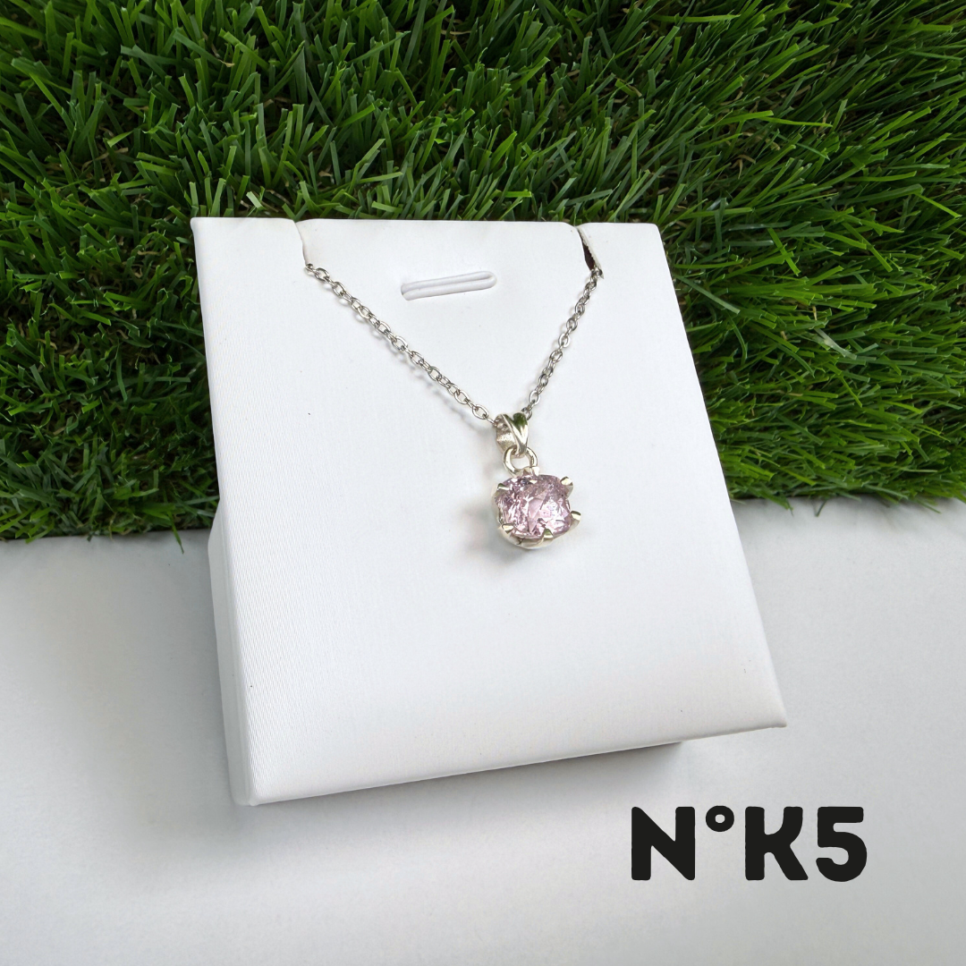 Pendentif Kunzite Qualité Gemme Argent 925 K5