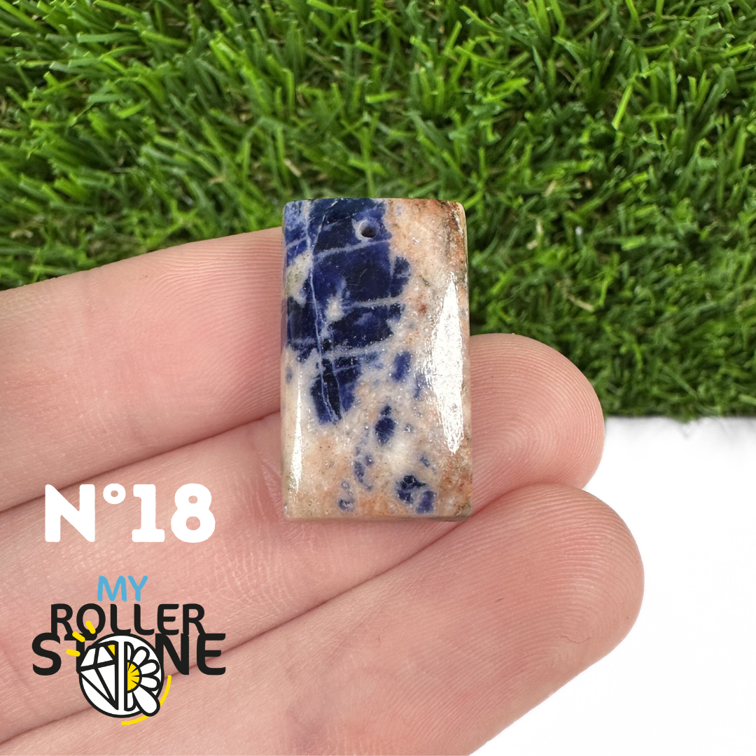 Pendentifs Sodalite Orange Forme Libre 5A