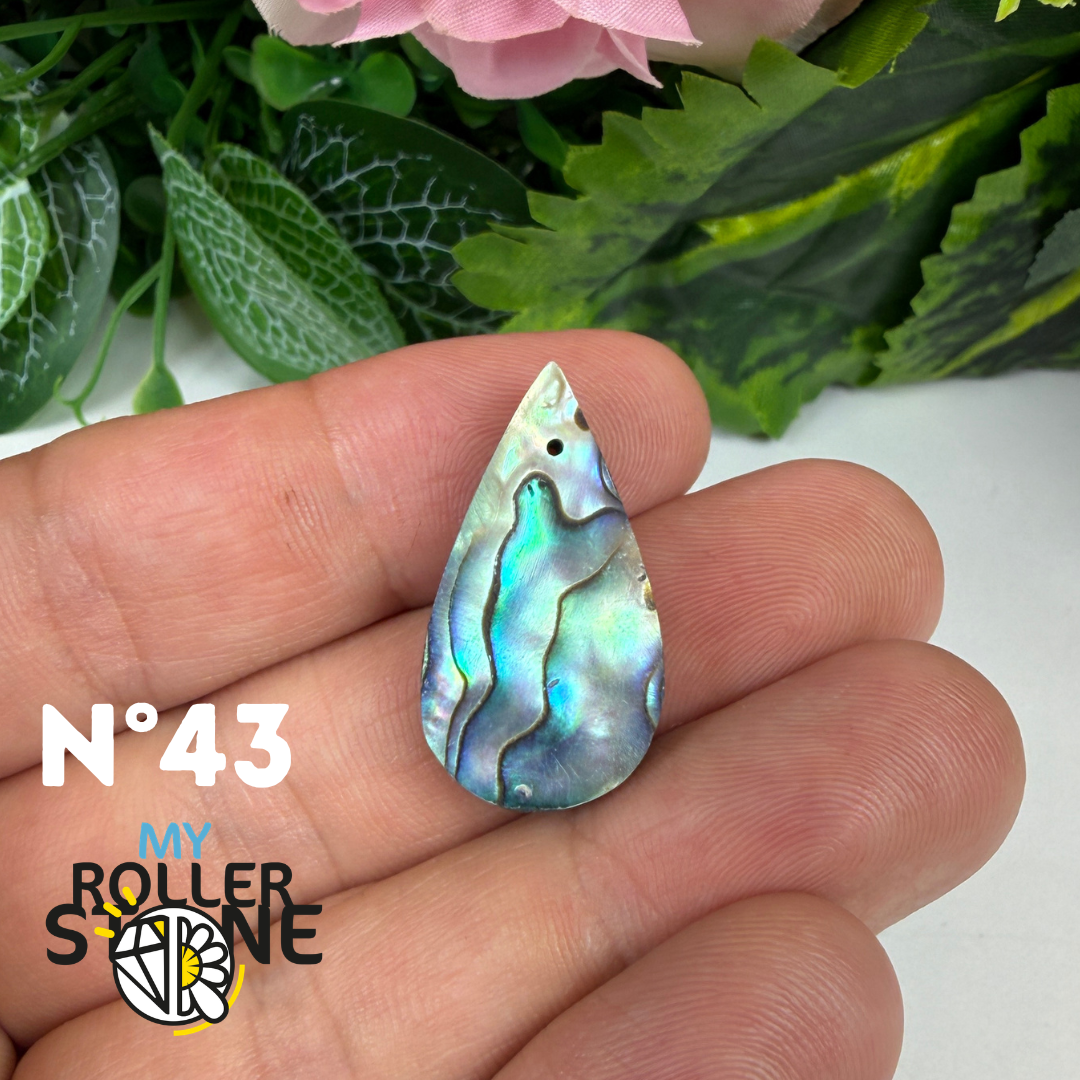 Pendentif en Abalone Forme Libre 5A