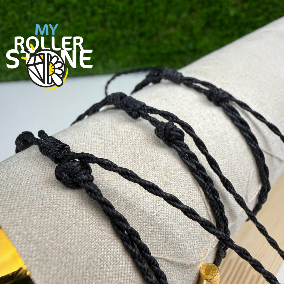 Bracelet Ourson Cordon Ciré Acier inoxydable