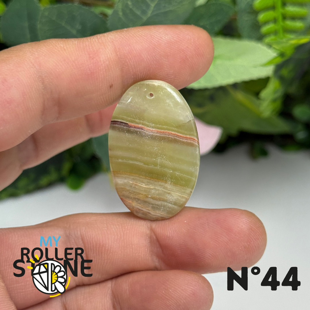 Pendentif Calcite Verte 5A Percé