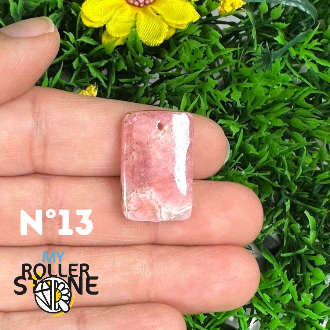 Pendentif Percé Rhodochrosite