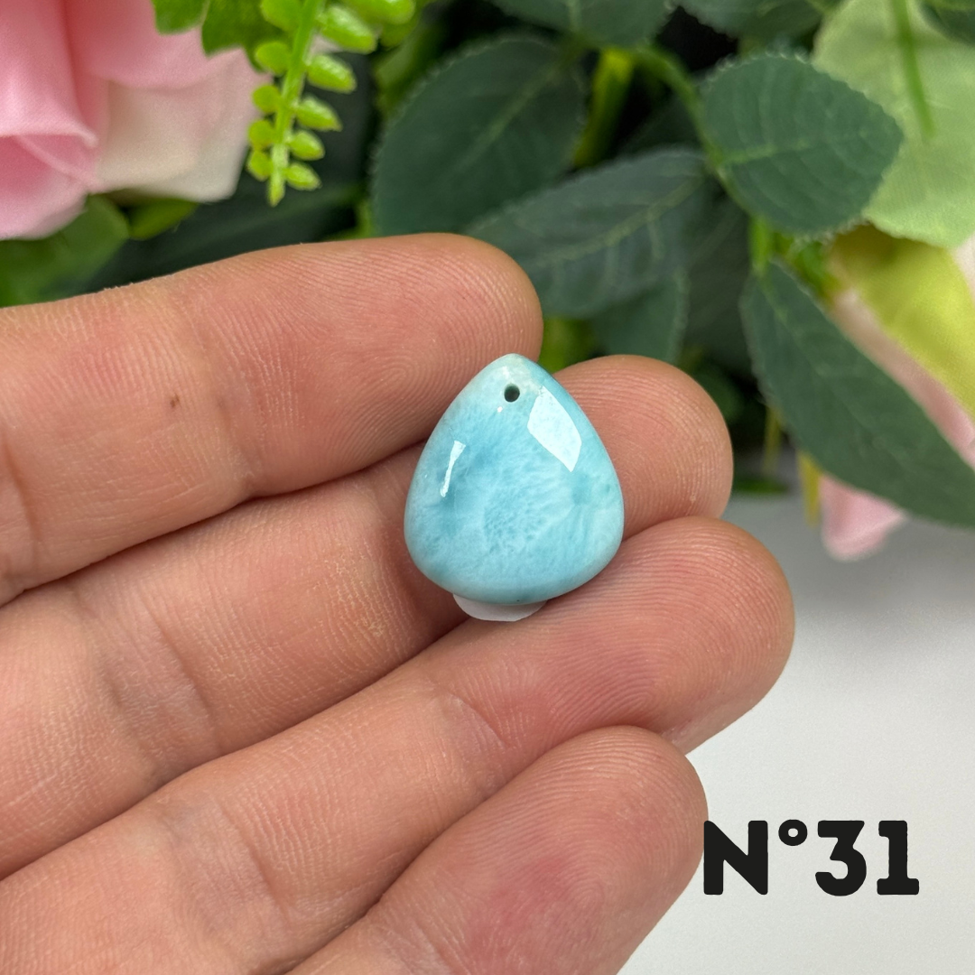 Pendentif Larimar 5A percé