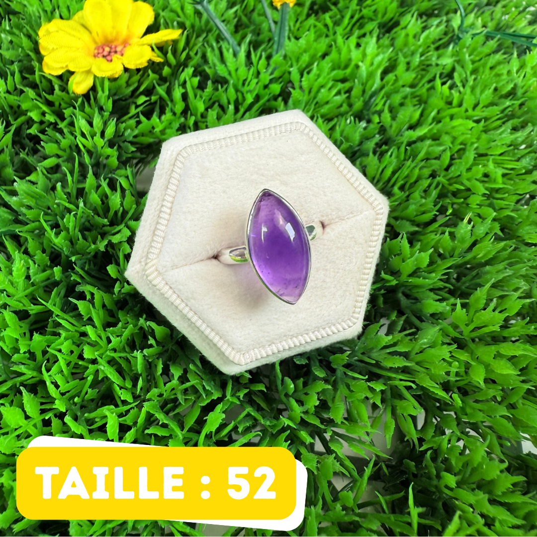 Bague Argent 925 Améthyste #214