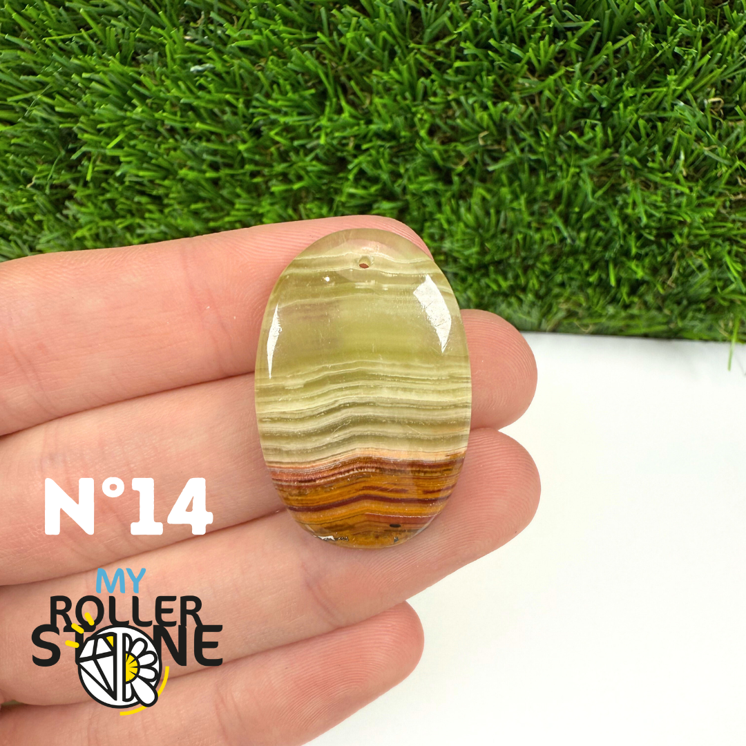 Pendentif Calcite Verte 5A Percé